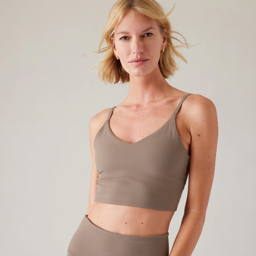 Elevation V neck longline bra Athleta